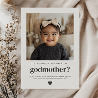 Will You Be My Godmother Photo Proposal