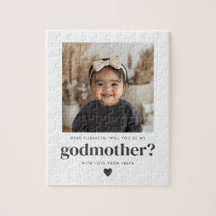 Will You Be My Godmother Photo Proposal Jigsaw Puzzle
