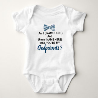 Will You Be My GODPARENTS? Baby Boy Bodysuit