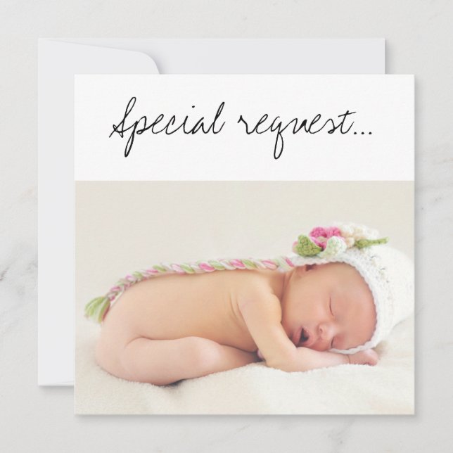 Will You be My GodParents Baby With Hat Card (Front)