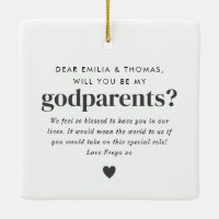 Will You Be My Godparents Photo Proposal