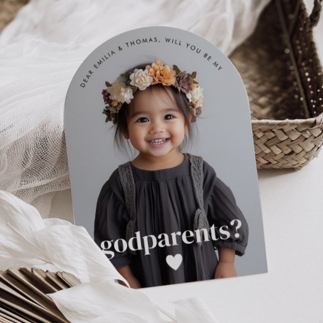 Will You Be My Godparents Photo Proposal  Invitation (Creator Uploaded)