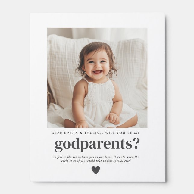 Will You Be My Godparents Photo Proposal Picture Ledge (Photo)