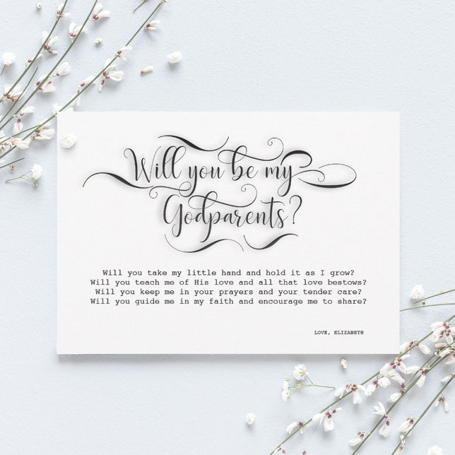 Will You Be My Godparents  Proposal Card (Creator Uploaded)