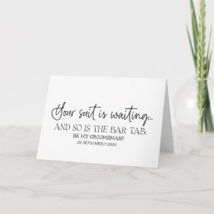 Will You Be My Groomsman Asking Request From Groom Card