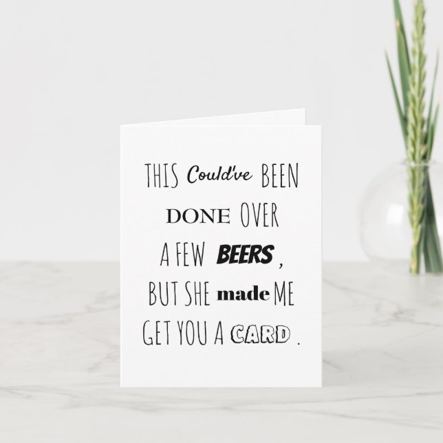 Will you be my Groomsman Best Man Folded card (Front)