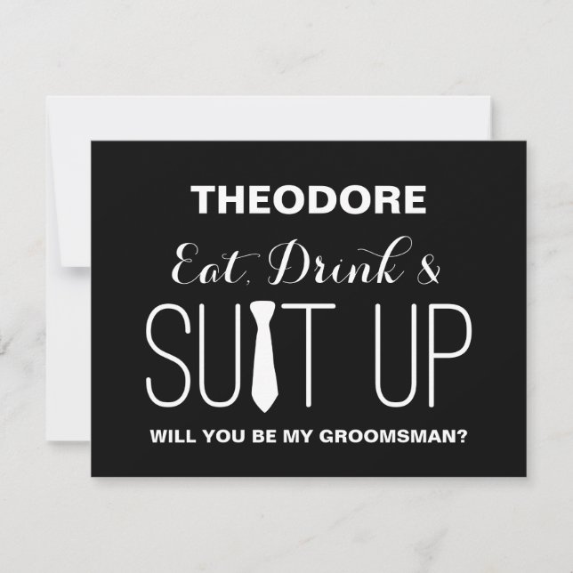 Will you be my Groomsman ? | Groomsmen Invitation (Front)