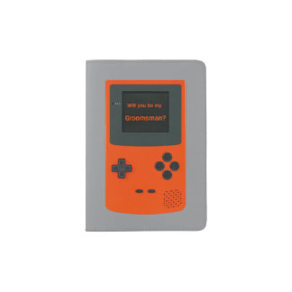 Will You Be My Groomsman Handheld Electronic Game Passport Holder