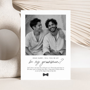 Will You Be My Groomsman Handwritten Proposal Invitation