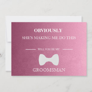 Will You Be My Groomsman? Invitation
