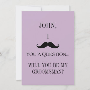Will you be my Groomsman? Invitation