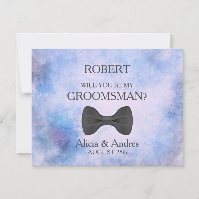 Will you be my Groomsman? Invitation (Front)