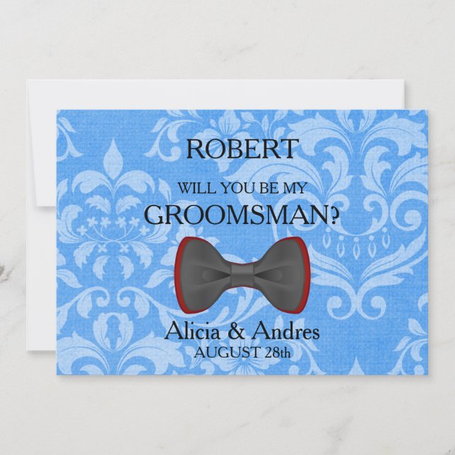 Will you be my Groomsman? Invitation (Front)