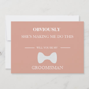 Will You Be My Groomsman? Invitation