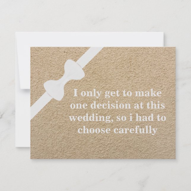 Will you be my Groomsman? Invitation (Front)