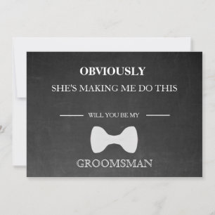 Will You Be My Groomsman? Invitation
