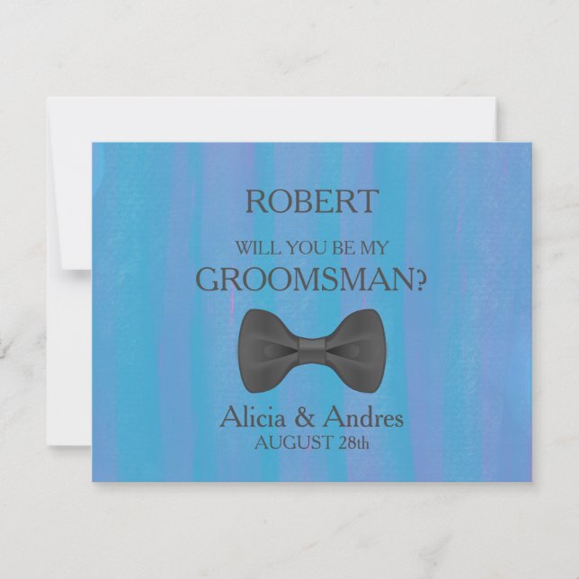 Will you be my Groomsman? Invitation (Front)