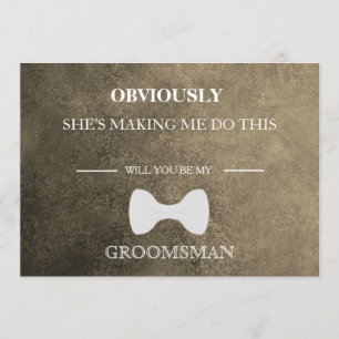 Will You Be My Groomsman? Invitation