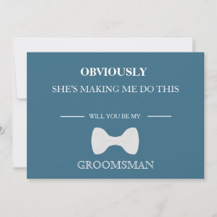 Will You Be My Groomsman? Invitation
