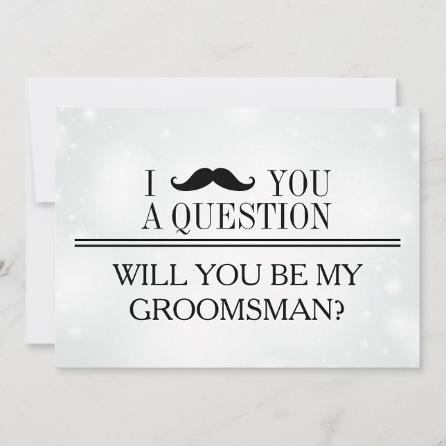 Will you be my Groomsman? Invitation (Front)