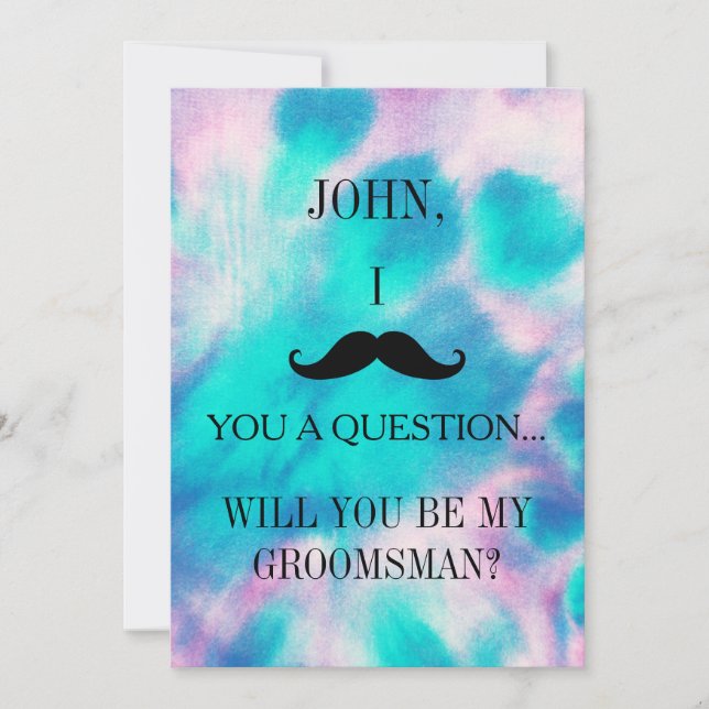 Will you be my Groomsman? Invitation (Front)