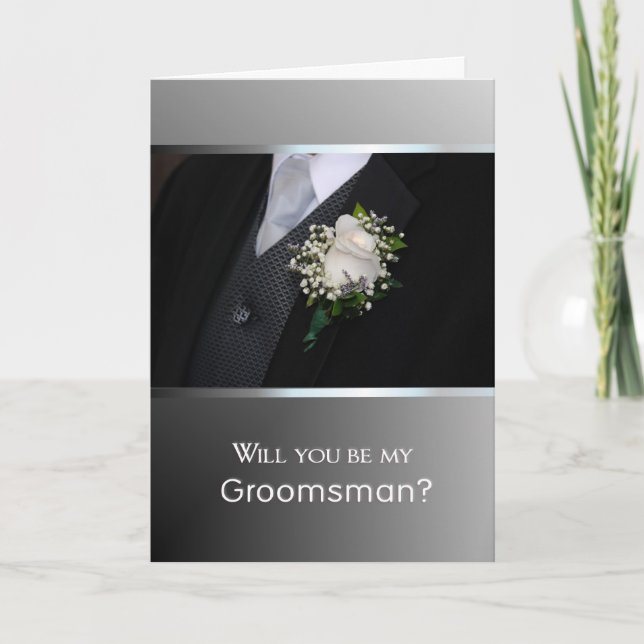 Will You Be My Groomsman? Invitation (Front)