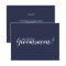 Will You Be My Groomsman? Modern Script Navy Blue