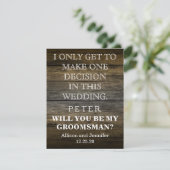 Will you be my Groomsman? Personalized Invitation (Standing Front)