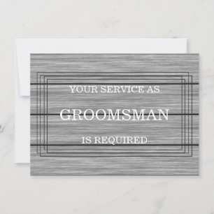 Will you be my Groomsman? Personalized Invitation