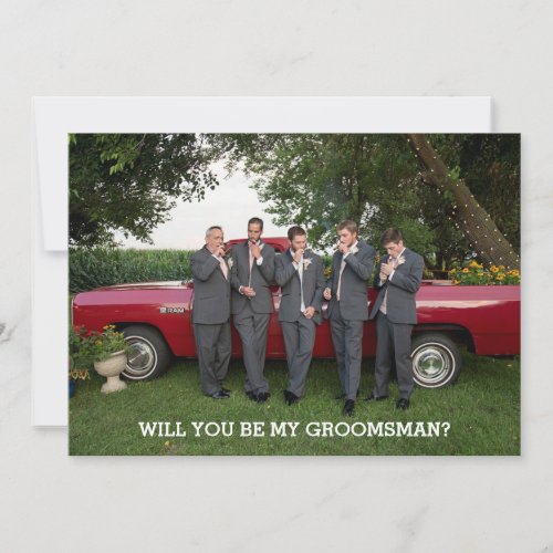 Will You Be My Groomsman Photo Proposal
