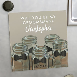 Will You Be My Groomsman Proposal Card