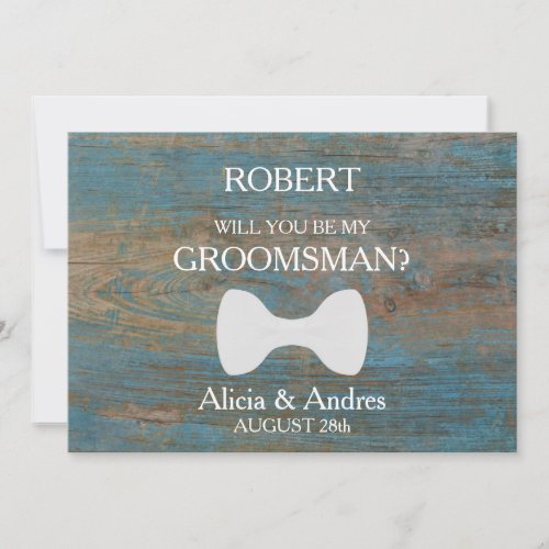 Will you be my Groomsman Proposal Invitation