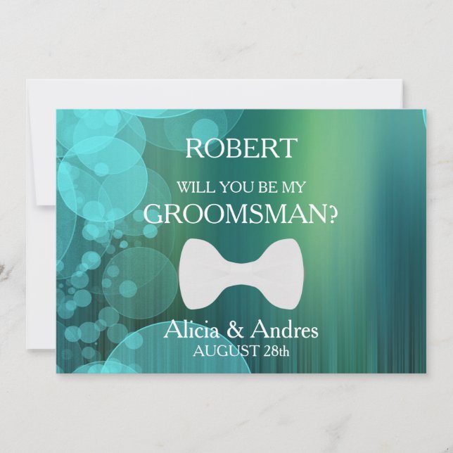Will you be my Groomsman? Proposal Invitation (Front)