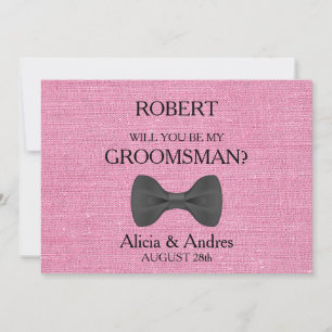 Will you be my Groomsman? Proposal Invitation