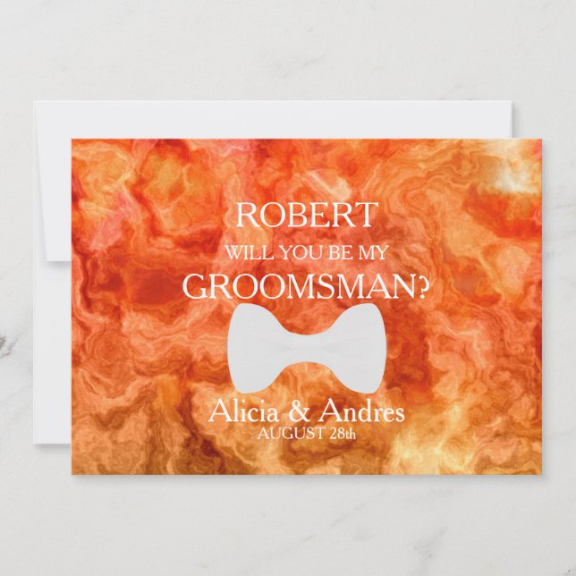 Will you be my Groomsman? Proposal Invitation (Front)