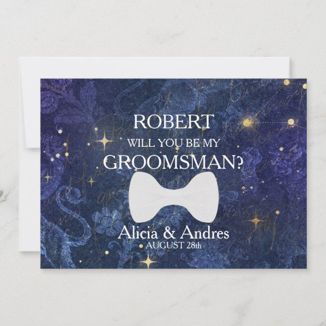 Will you be my Groomsman? Proposal Invitation (Front)