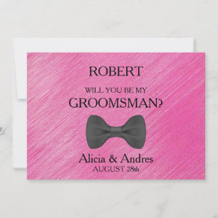 Will you be my Groomsman? Proposal Invitation