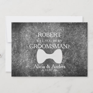 Will you be my Groomsman? Proposal Invitation