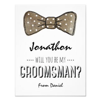 Will You Be My Groomsman? | Rustic Groomsmen Card