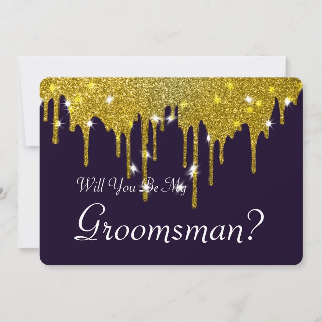 Will You Be My Groomsman with Man Image Invitation (Front)