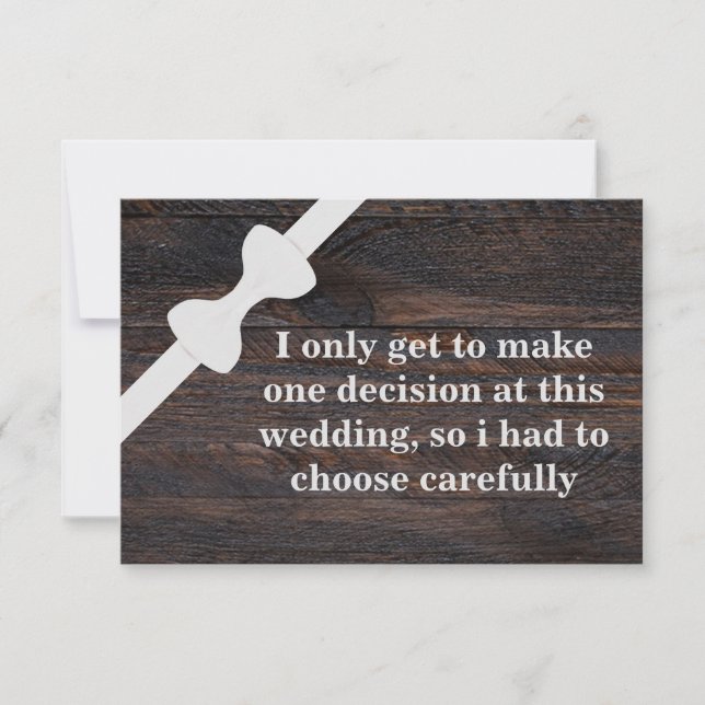 Will you be my Groomsman? Wooden Background Invitation (Front)