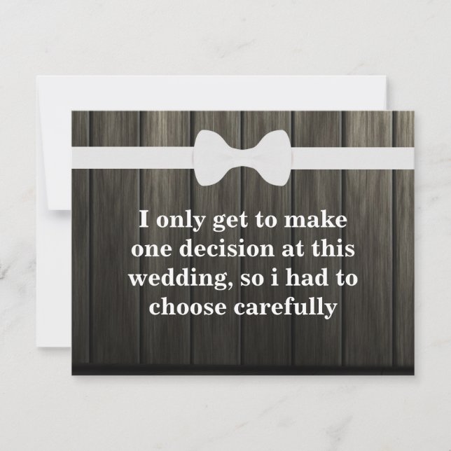 Will you be my Groomsman? Wooden Background Invitation (Front)