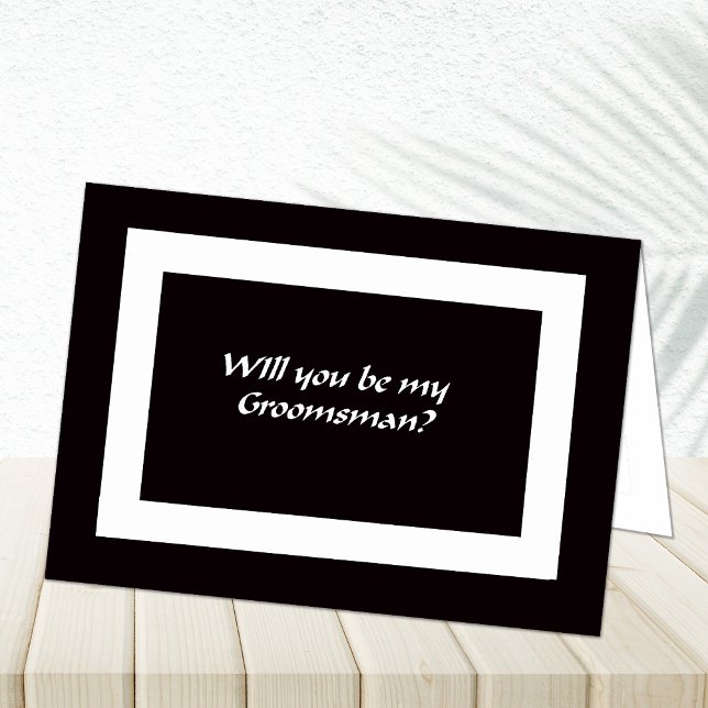 Will You Be My Groomsmen? Card (Creator Uploaded)