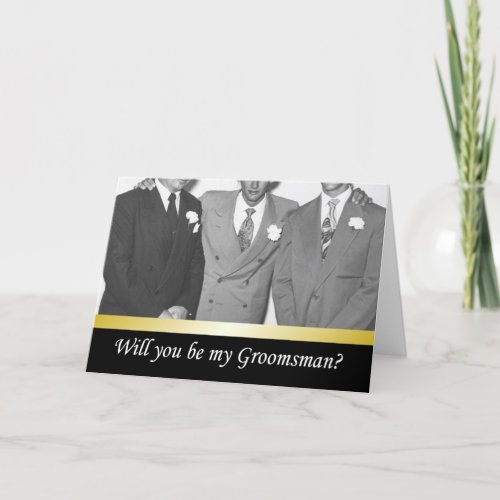 Will you be my Groomsmen _ FUNNY Invitation