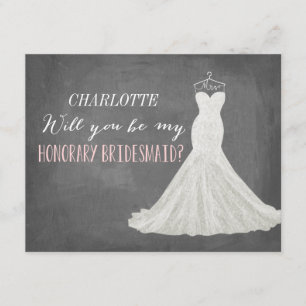 Will You Be My Honorary Bridesmaid   Bridesmaid Invitation