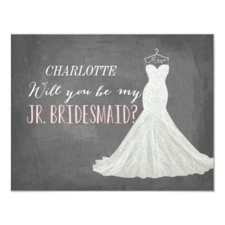 Will You Be My Junior Bridesmaid | Bridesmaid Invitation