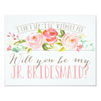 Will You Be My Junior Bridesmaid | Bridesmaid Invitation