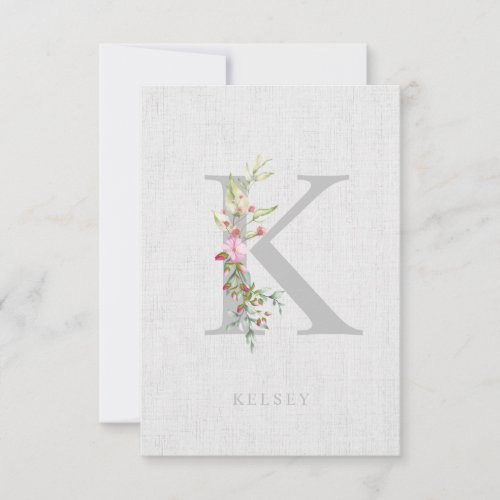 Will You Be My Junior Bridesmaid Delicate Initial