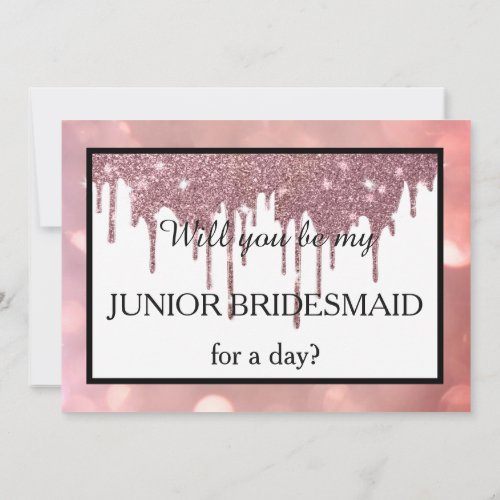 Will you be my junior bridesmaid invitation