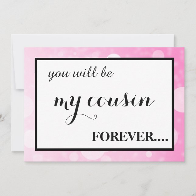 Will you be my junior bridesmaid? invitation (Front)